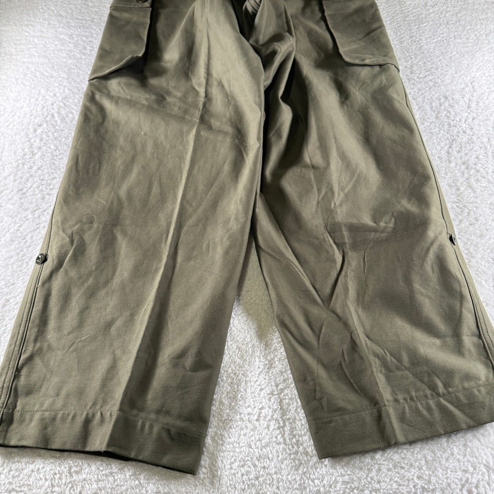 Vtg Seyntex KL Pants 30x31 Heavy Dutch Cargo Pockets Military Field Army Green - Picture 8 of 10